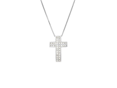 Jewellery, PENDANT WITH CHAIN, 18K white gold