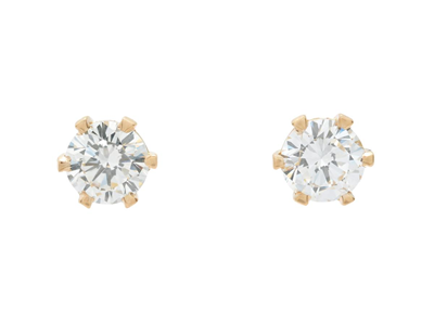 Jewellery, SOLITAIRE EARRINGS, 18K gold