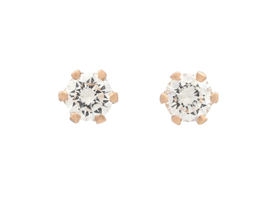 Jewellery, SOLITAIRE EARRINGS, 18K gold