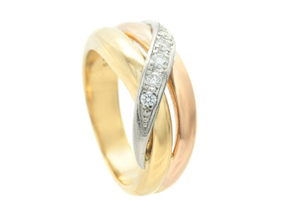 Jewellery, RING, 18K gold/rose gold