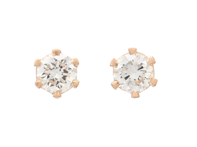Jewellery, SOLITAIRE EARRINGS, 18K gold