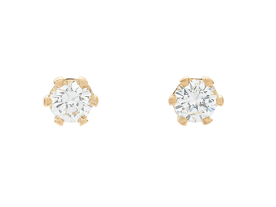 Jewellery, SOLITAIRE EARRINGS, 18K gold