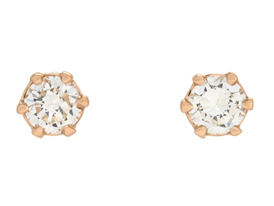 Jewellery, SOLITAIRE EARRINGS, 18K gold