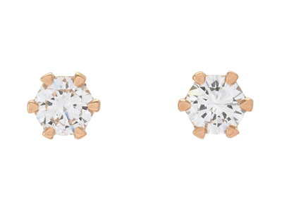 Jewellery, SOLITAIRE EARRINGS, 18K gold