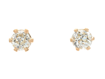 Jewellery, SOLITAIRE EARRINGS, 18K gold