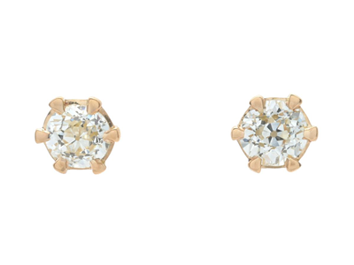 Jewellery, SOLITAIRE EARRINGS, 18K gold