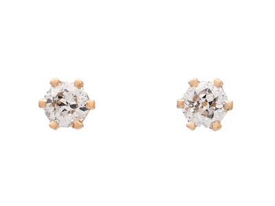 Jewellery, SOLITAIRE EARRINGS, 18K gold
