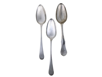 Silverware, 3 TABLESPOONS, silver