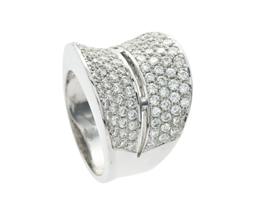 Jewellery, RING, 18K white gold
