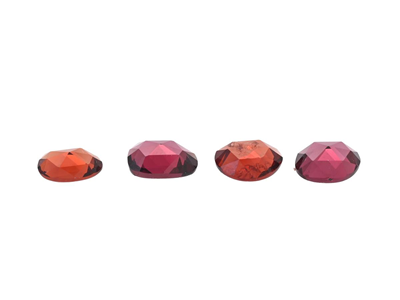 Gemstones, 4 GARNETS, rose cut