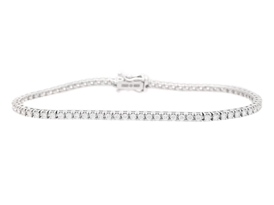 Jewellery, TENNIS BRACELET, 18K white gold