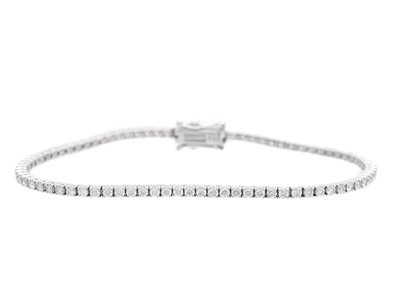 Jewellery, TENNIS BRACELET, 18K white gold
