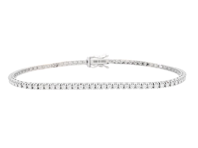 Jewellery, TENNIS BRACELET, 18K white gold