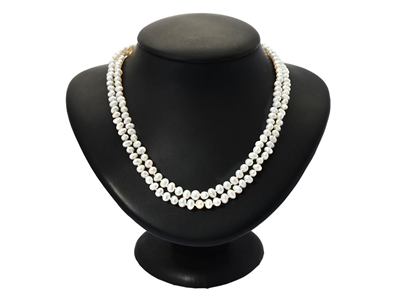 Jewellery, PEARL NECKLACE, cultured freshwater pearls