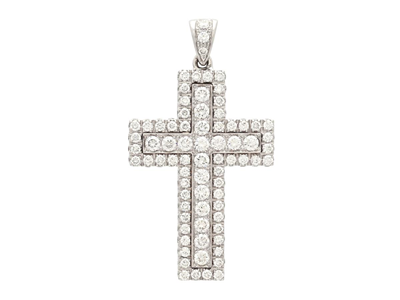 Jewellery, PENDANT, 18K white gold