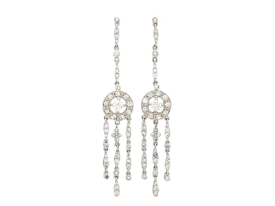 Jewellery, EARRINGS, 18K white gold