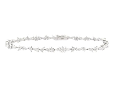 Jewellery, TENNIS BRACELET, 18K white gold