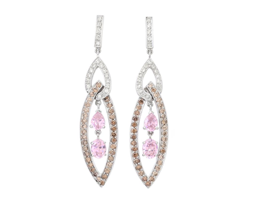 Jewellery, EARRINGS, 18K white gold