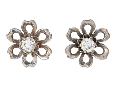 Jewellery, EARRINGS, 18K white gold
