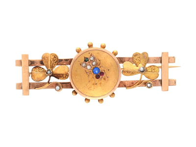 Jewellery, BROOCH, 18K gold