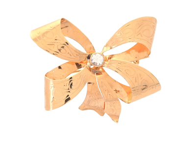 Jewellery, BROOCH, 18K gold