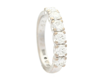 Jewellery, ETERNITY RING, 18K white gold