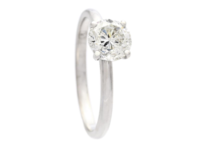 Jewellery, SOLITAIRE RING, 18K white gold