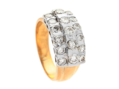 Jewellery, RING, 18K gold/white gold
