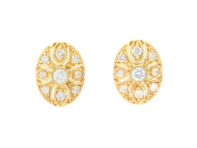 Jewellery, EARRINGS, 18K gold