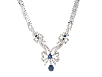 Jewellery, NECKLACE, 18K white gold