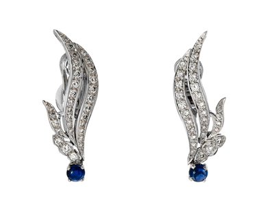 Jewellery, EARRINGS, 18K white gold
