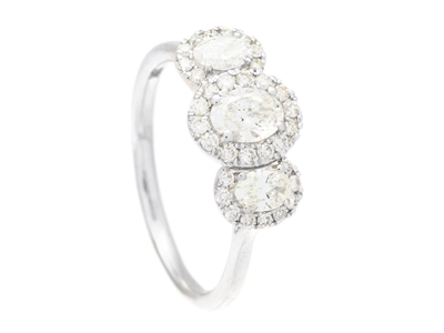 Jewellery, RING, 18K white gold