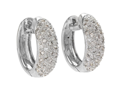 Jewellery, EARRINGS, 18K white gold