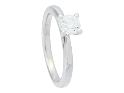 Jewellery, SOLITAIRE RING, platinum