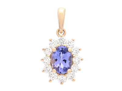 Jewellery, CLUSTER PENDANT, 18K gold