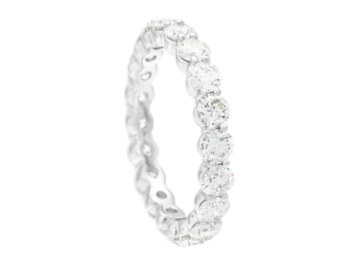 Jewellery, FULL ETERNITY RING, 18K white gold