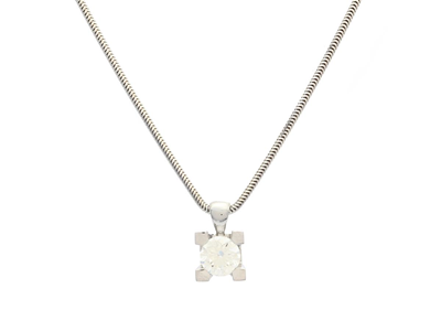 Jewellery, PENDANT WITH CHAIN, 14K white gold
