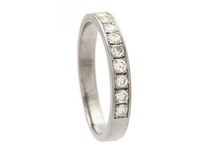 Jewellery, ETERNITY RING, 18K white gold