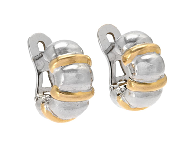 Jewellery, EARRINGS, 18K white gold/gold