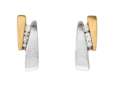 Jewellery, EARRINGS, 18K white gold/gold