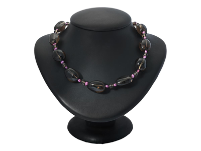 Jewellery, NECKLACE, smoky quartz