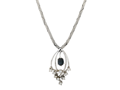 Jewellery, NECKLACE, 14K white gold