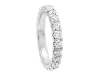 Jewellery, FULL ETERNITY RING, 18K white gold