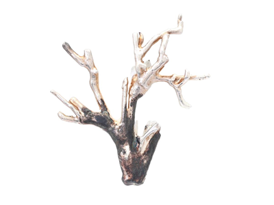 Jewellery, BROOCH, silver-plated tree branch