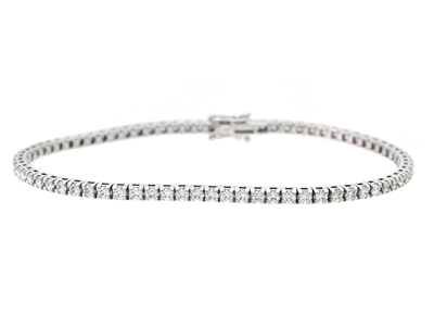 Jewellery, TENNIS BRACELET, 18K white gold