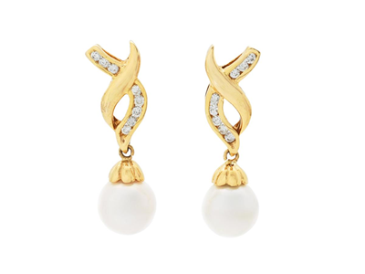 Jewellery, PEARL EARRINGS, 18K gold