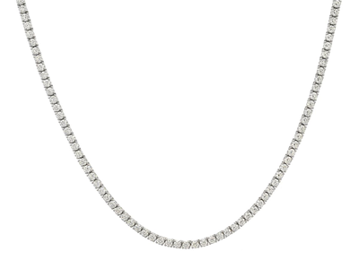 Jewellery, RIVIERE NECKLACE, 18K white gold