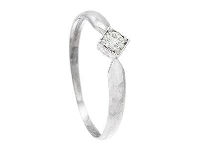 Jewellery, RING, 18K white gold