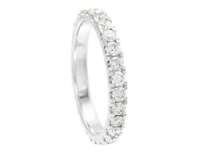 Jewellery, FULL ETERNITY RING, 18K white gold
