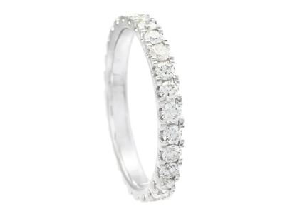 Jewellery, FULL ETERNITY RING, 18K white gold